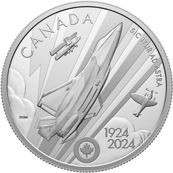 Canada: The Royal Canadian Air Force Centennial $20 Srebro 2024 Proof 