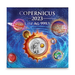 Malta: Copernicus kolorowany 1 uncja Srebra 2023