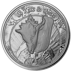 St. Kitts & Nevis: Conch Shell 1 uncja Srebra 2023 Prooflike (moneta w kapslu)
