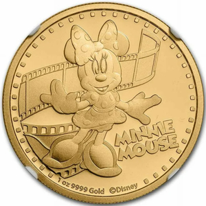 Niue: Disney - Minnie Mouse 1 uncja Złota 2014 Proof NGC PF70 Ultra Cameo 