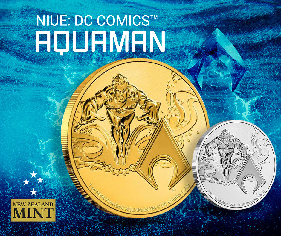 Niue: DC Comics - Aquaman New Zeland Mint Niue: DC Comics - Aquaman New Zeland Mint
