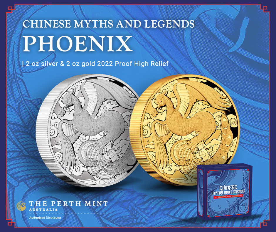 Chinese Myths and Legends: Phoenix Zestaw monet Baby