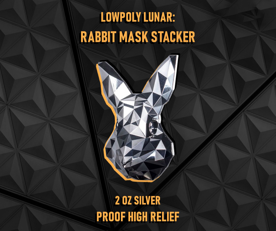 Lowpoly Lunar: Rabbit Mask Stacker