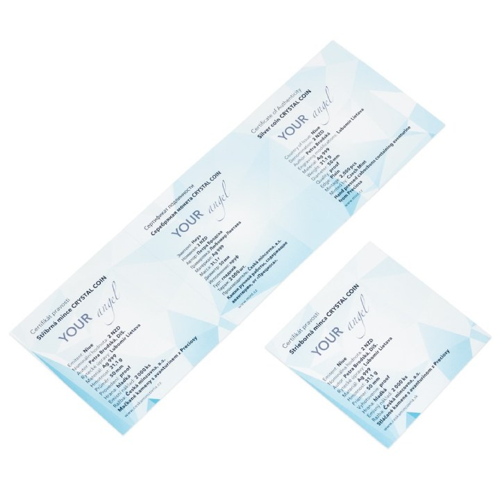 Niue: Crystal Coin - Angel $2 Srebro 2023 Proof