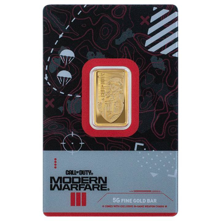 Sztabka Pamp Call of Duty: Modern Warfare III 5 gramów Złota 2024 LBMA GD Refiner