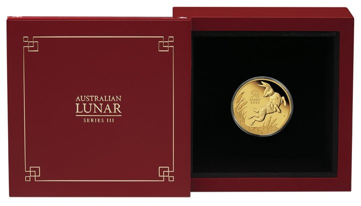 Perth Mint: Lunar III - Rok Królika 1/4 uncji Złota 2023 Proof