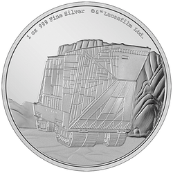 Niue: Star Wars - Sandcrawler 1 uncja Srebra 2022 Proof