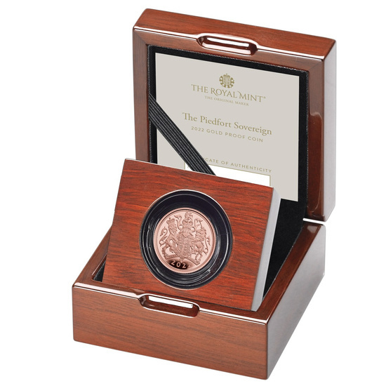 Wielka Brytania: Złoty Suweren Elżbieta II 2022 Proof Piedfort