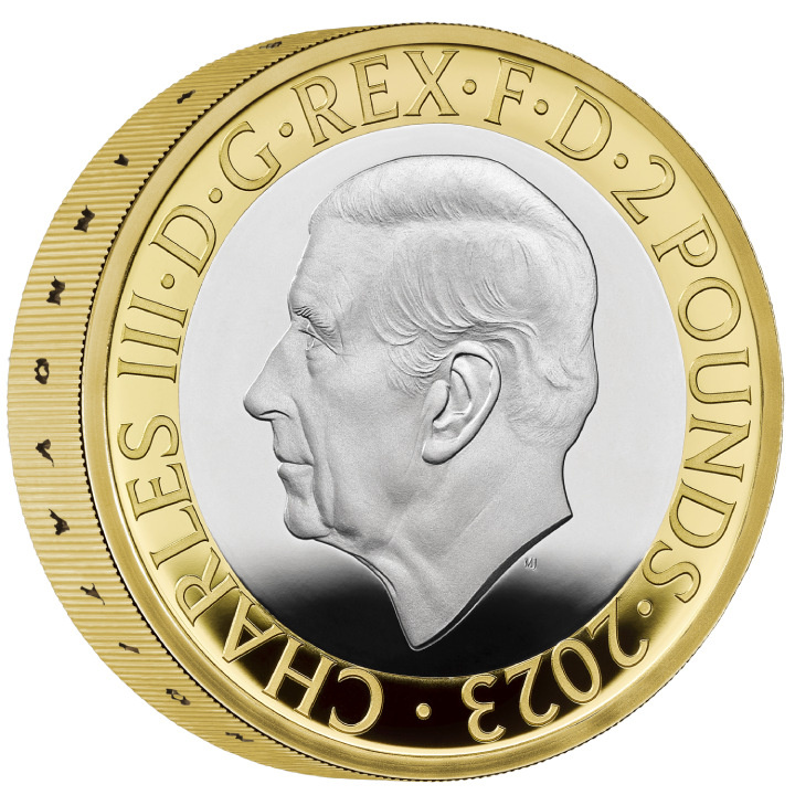 Ada Lovelace £2 pozłacany Srebro 2023 Proof Piedfort