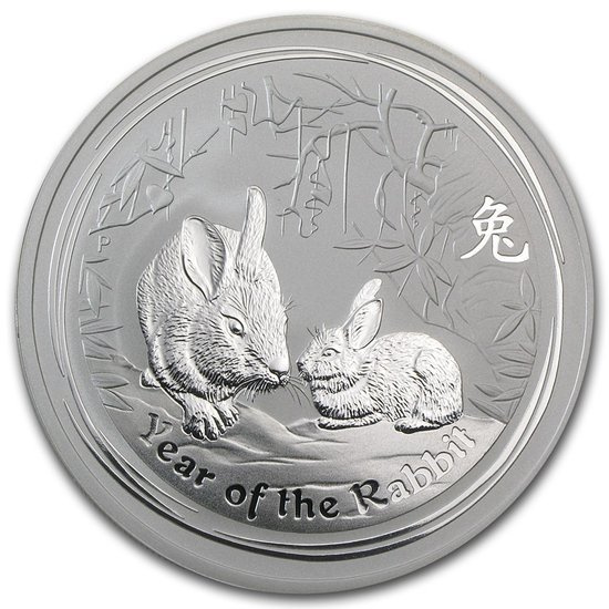 Lunar II: Rok Królika 2 uncje Srebra 2011