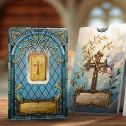 Sztabka Pamp Christian Cross 5 gramów złota