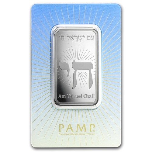 Sztabka Pamp Suisse Am Yisrael Chai 1 uncja Srebra