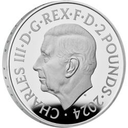 The Royal Tudor Beasts: The Seymour Unicorn 1 uncja Srebra 2024 Proof