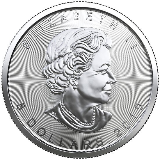 Kanadyjski Liść Klonowy 1 uncja Srebra 2019