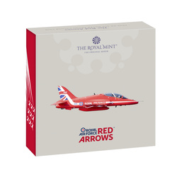 The Red Arrows kolorowany 50p Srebro 2025 Proof