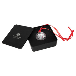 Christmas Decoration - Festive Floral kolorowany 50c Srebro 2025 Proof 