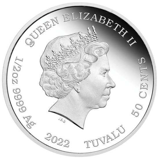 Tuvalu: Skyfall kolorowany 1/2 uncji Srebra 2022 Proof
