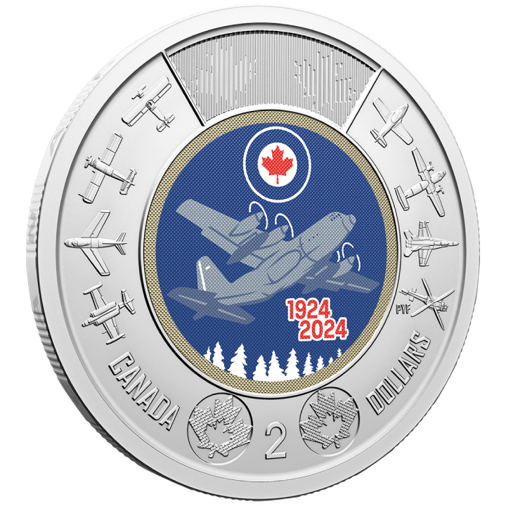Canada: 100th Anniversary of the Royal Canadian Air Force kolorowany $2 2024