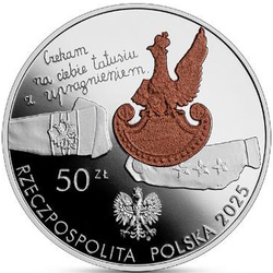 85. rocznica zbrodni katyńskiej 50 zł Srebro 2025 Proof High Relief 	