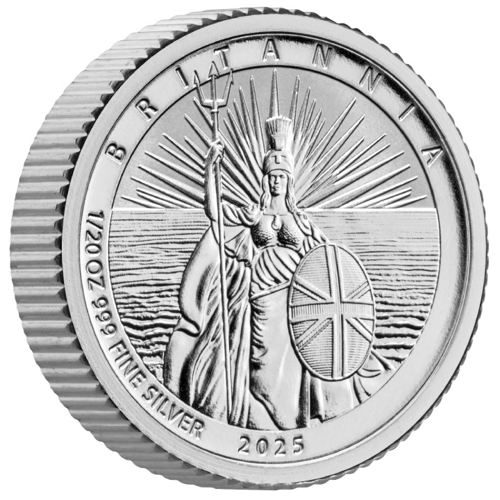 Zestaw 4 monet Britannia Srebro 2025 Reverse Frosted