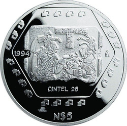 Seria Prekolumbijska: Dintel 26 1 uncja Srebra 1994 Proof