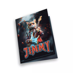 Sztabka The Holy Land Mint - Human Cats - Jimmy kolorowana 1 uncja Srebra 2025 