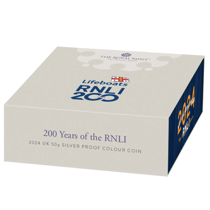 200 Years of the RNLI 2024 kolorowany 50p Srebro 2024 Proof