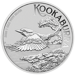 Kookaburra 1000 gramów Srebra 2026