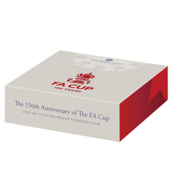 The 150th Anniversary of the FA Cup Srebro £2 2022 Proof Piedfort Coin