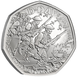 D-Day 50p Miedzionikiel 2024