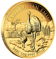 Australijski Emu 1 uncja Złota 2021 Pakiet 15 sztuk