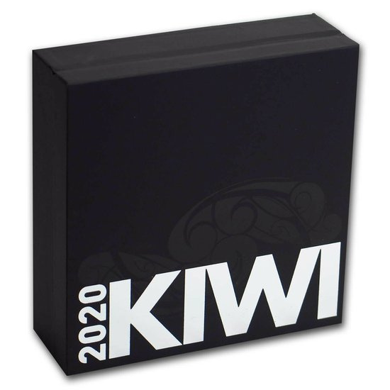 Kiwi 5 uncji Srebra 2020 (Pokryta Czarnym Niklem)