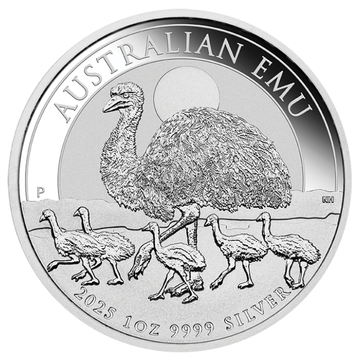 Australijski Emu 1 uncja Srebra 2025 MS 70 NGC First Day of Issue