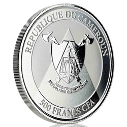 Cameroon: Cheetah 1 uncja Srebra 2019 Prooflike