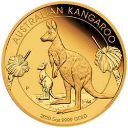 Australijski Kangur 5 uncji Złota 2020 Proof