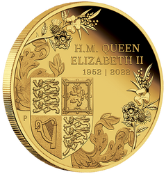 The Queen's Platinum Jubilee 1/4 uncji Złota 2022 Proof