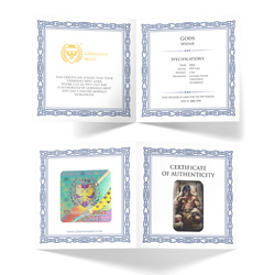 Sztabka Germania Mint: Gods - Widar kolorowany 2 uncje Srebra 2024 Antique Finish