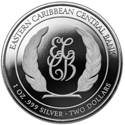 St. Vincent & The Grenadines - Humpback Whale kolorowany 1 uncja Srebra 2023 Proof