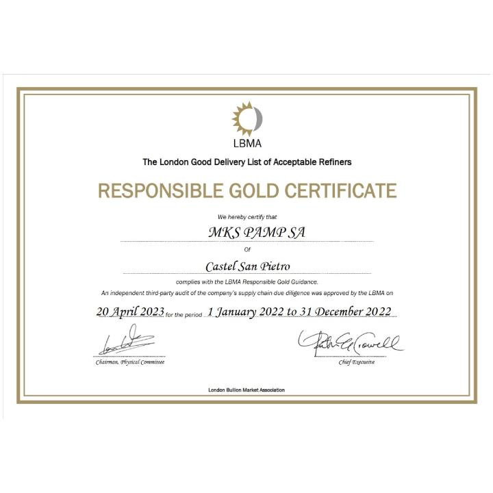 Sztabka Złota 5 g Pamp Suisse Fortuna Veriscan