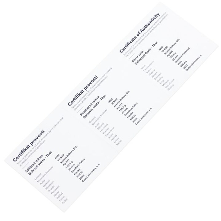 Niue: Universal Gods - Thor 5 uncji Srebro 2022