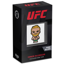 Niue: UFC - Chibi 'Conor McGregor' kolorowany 1 uncja Srebra 2023 Proof 
