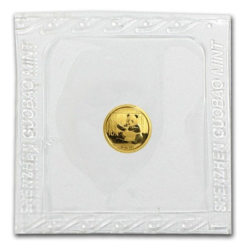 Chińska Panda 1 gram Złota 2017