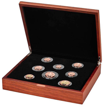 Zestaw 8 monet King Charles III Definitives Złoto 2023 Proof