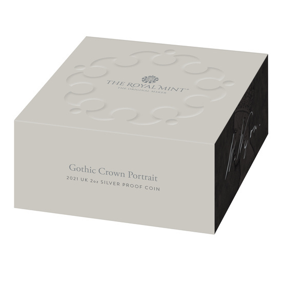 Gothic Crown Portrait 2 uncje Srebra 2021 Proof