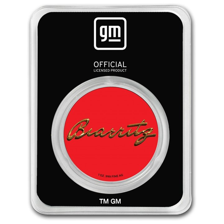 Cadillac Biarritz (1959) kolorowany 1 uncja Srebra Slab