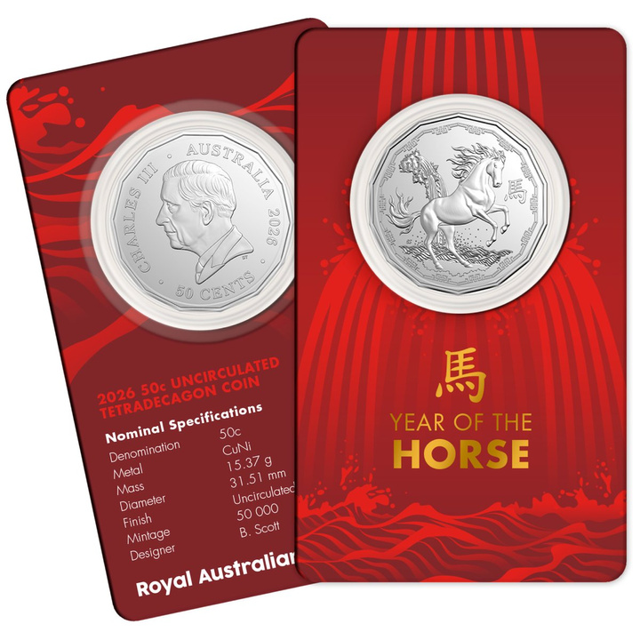 RAM: Lunar - Rok Konia Miedzionikiel 2026 Tetradecagon Coin