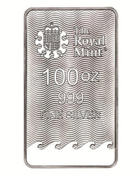 100 uncji Sztabka Srebra Britannia