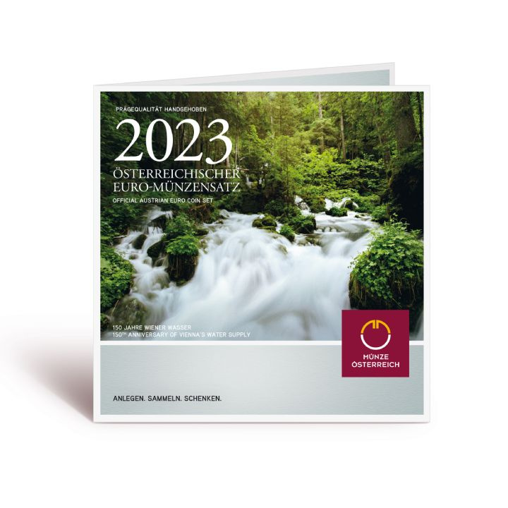 Zestaw 8 monet 150. rocznica Vienna's Water Supply 2023