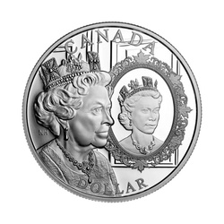 Canada: The Platinum Jubilee of Her Majesty Queen Elizabeth II Dollar Srebro 2022 Proof