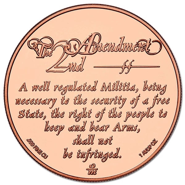 2nd Amendment Minuteman 1 uncja Miedzi